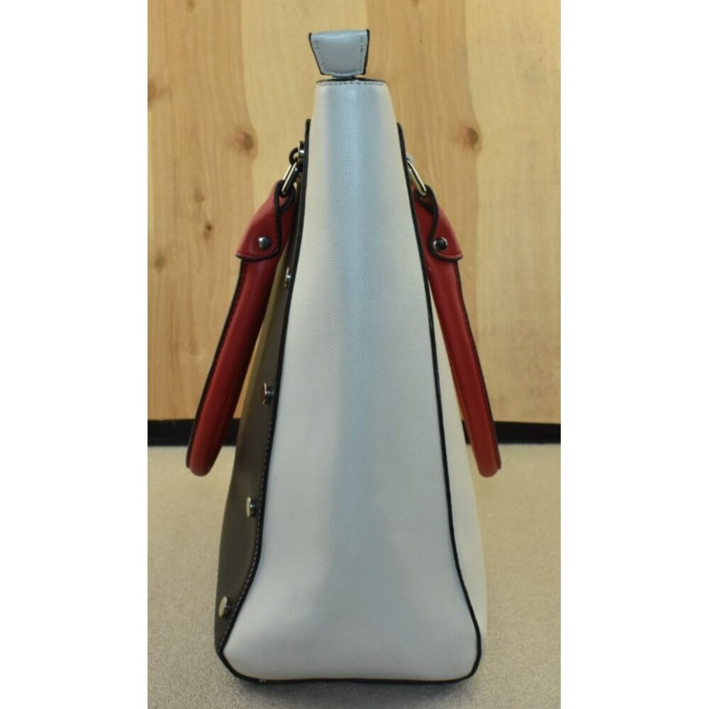 Christian Lacroix Women's Purse Black/White/Red Leather Tote Handbag -Flaws- - Picture 6 of 15